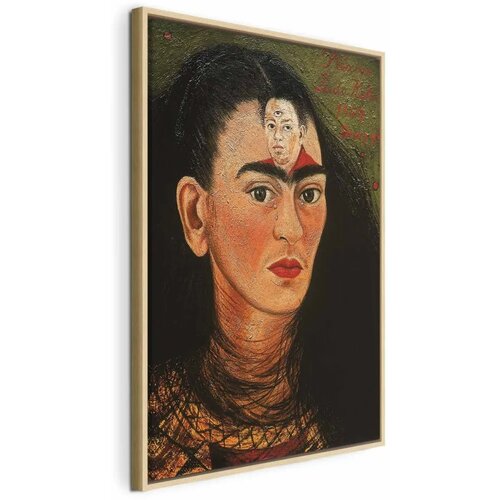  Slika - Frida Kahlo – Diego and I 80x120 U prirodnom drvenom okviru Cene