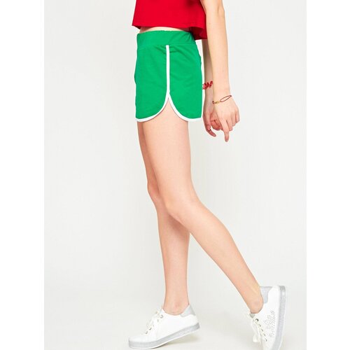 Yups Sports shorts with contrasting trimming green Slike