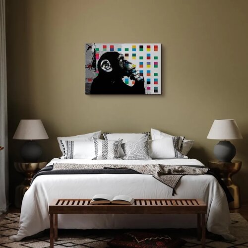  Slika - Banksy The Thinker Monkey 60x40 Standard Slike