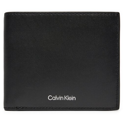 Calvin Klein Velika mo&amp;scaron;ka denarnica Ck Sleek Bifold 5cc W/Coin K50K512691 Črna Slike