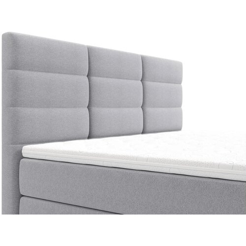 CARRYHOME POSTELJA Z VZMETNICO 160 cm x 200 cm , tekstil svetlo siva Slike