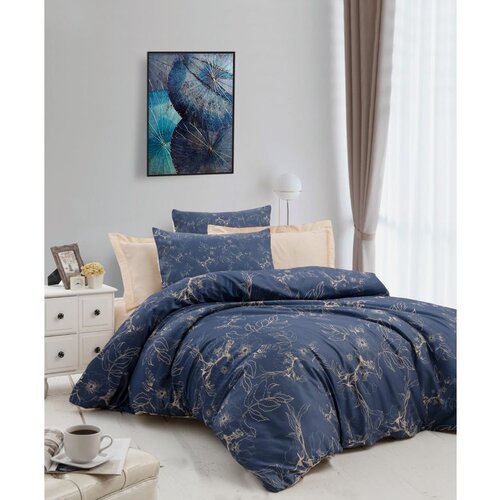  473 dark bluecream king quilt cover set (fr) Cene