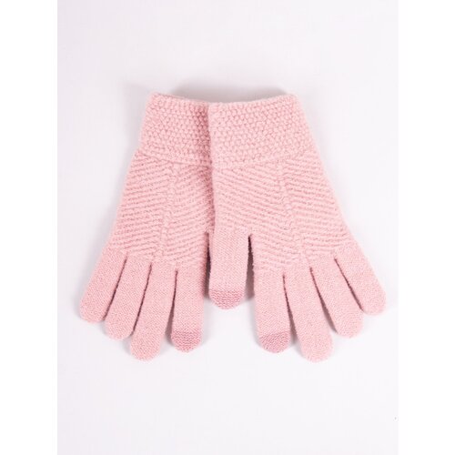 Yoclub Kids&amp;#039;s Girls&amp;#039; Five-Finger Touchscreen Gloves RED-0085G-005C-003 Slike
