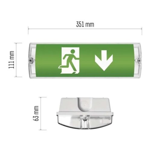  led svetlo za nuždu LED/3W/230V 6000K IP65 Slike