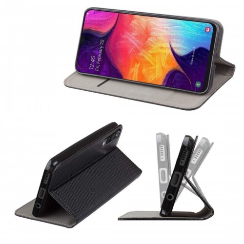  Magnetna preklopna torbica samsung galaxy A7 2018 A750 - črna Slike