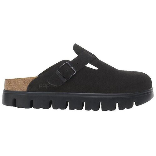 Birkenstock Cokli Mules Boston Chunky en velours noir Črna Cene