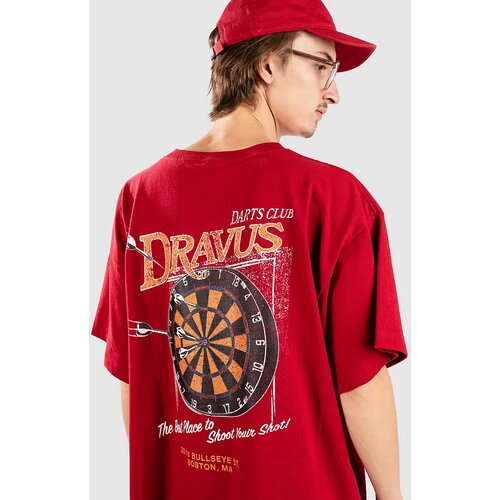 Dravus Darts Club Boxy T-shirt jester red Slike