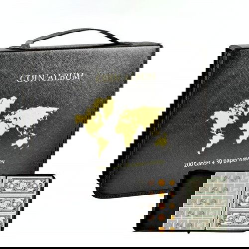 INF Komplet albumov za zbiranje kovancev - črn, (22104960) Cene