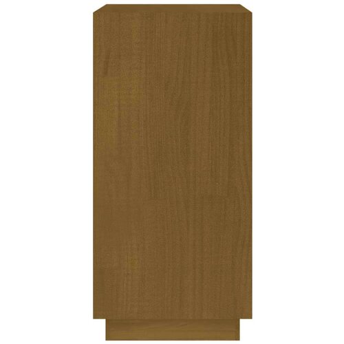 VidaXL knjižna omara medeno rjava 40x35x71 cm trdna borovina Slike