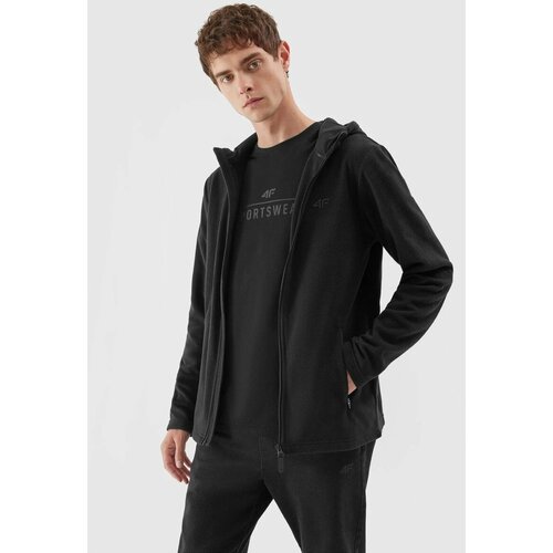 Kesi Men's fleece sweatshirt 4F black Slike