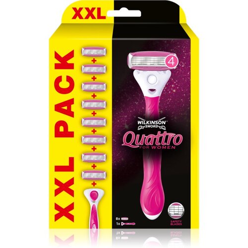 Wilkinson Sword Quattro for Women Aloe & Vit. E nadomestne britvice Cene