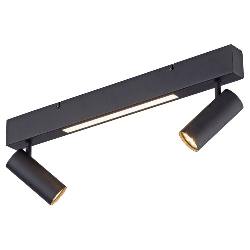 SCH&amp;Ouml;NER WOHNEN 11793-18 - LED spot svetlo DANTE 2xGU10/10W+LED/7,2W crna Slike
