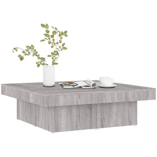  Stolić za kavu boja sivog hrasta 90x90x28 cm konstruirano drvo Slike