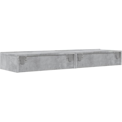  ormarići s LED svjetlima 2 kom Siva betona 60x35x15,5 cm Slike