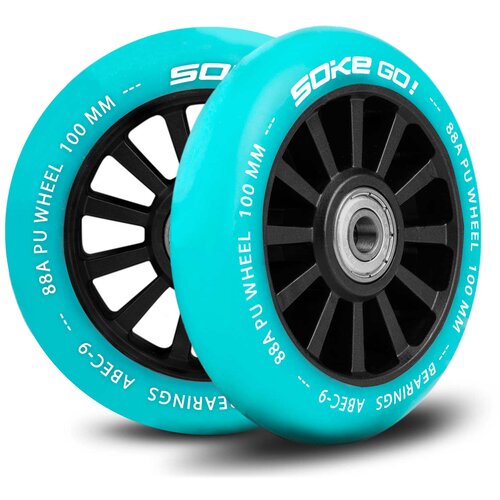 Janshop 100 mm turkizni skuterji 2 pc., (21225872) Cene