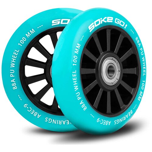 Janshop Kotači za skuter 100 mm tirkizni 2 kom Slike