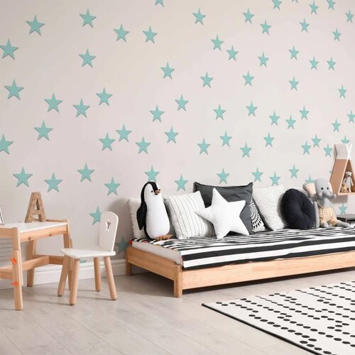  Tapeta - Stars - Aquamarine 50x1000 Vodootporna Slike