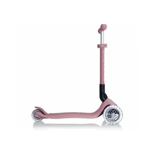 Globber skiro Junior ECO s svetlečimi kolesi zložljiv pastelno roza