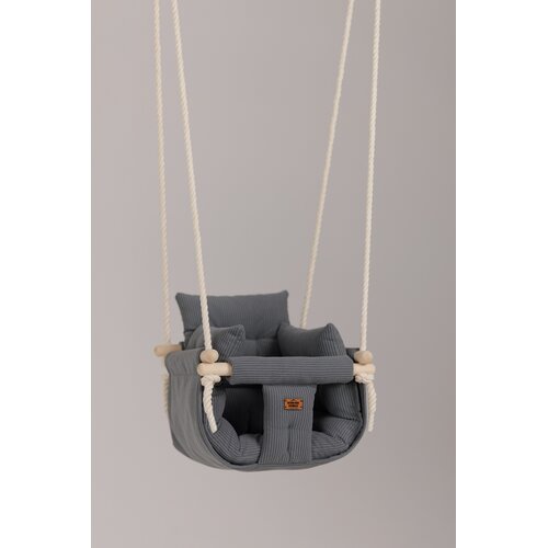Bohome Design Sobna ljulja&scaron;ka za bebe Luxury Nougat Gray, Siva Cene