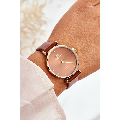 Kesi Women's watch with a leather strap Giorgio&Dario GDM230411 Camel Slike
