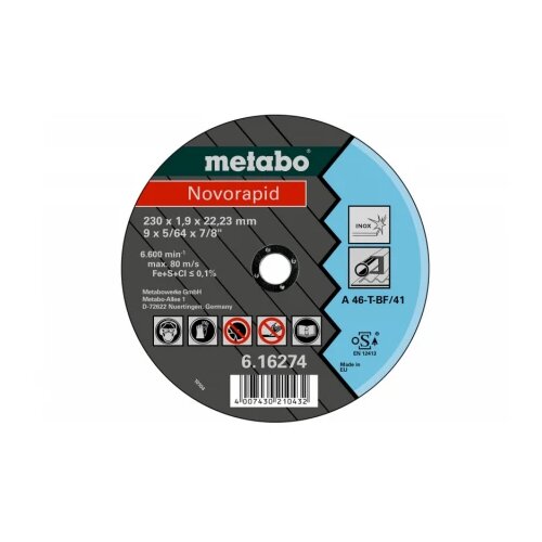 Metabo rezna ploca fi230x19 mm Novorapid Inox Cene
