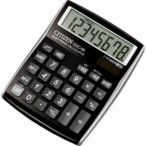 Stoni kalkulator Citizen CDC-80 (8 cifara crna) Cene