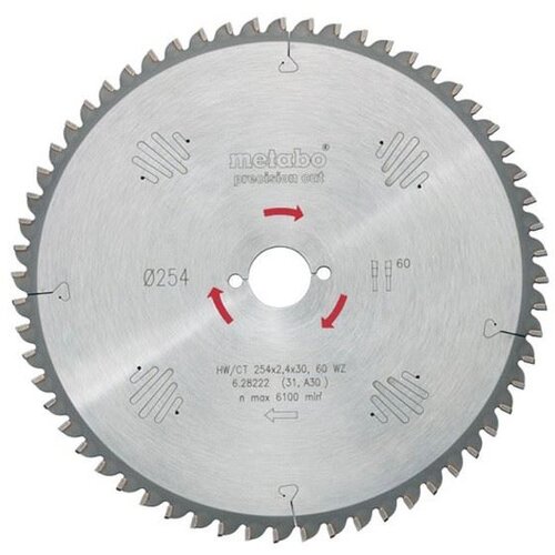 Metabo 628056000 List kružne testere HW/CT 315 x 30, 48 z Slike