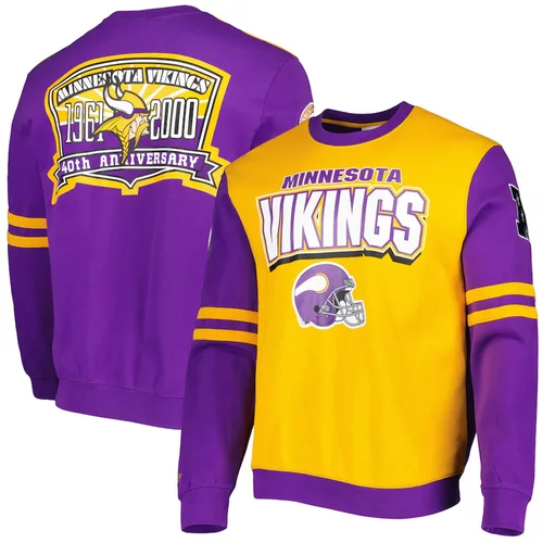 Mitchell And Ness minnesota vikings all over crew 2.0 pulover