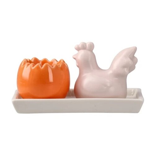  Chompy 50 keramička figura pile i jaje 17x7.7x8.7cm set 2k ( 731175 ) Slike