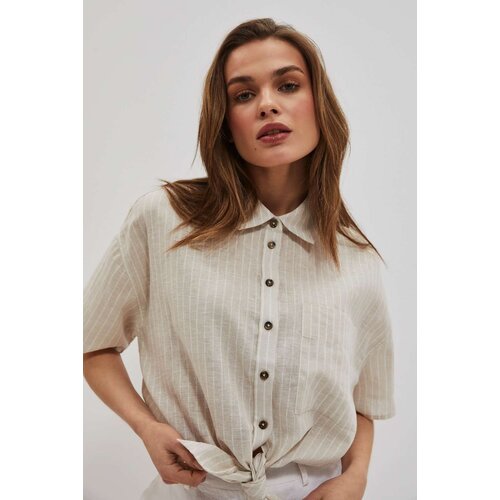 Marisse Women's Shirt L-Ko-4039 Beige_Off White Cene