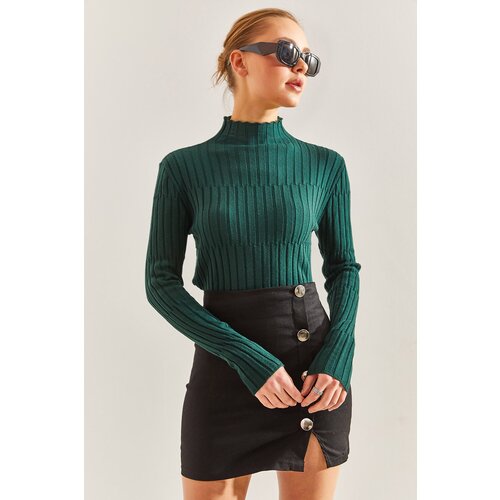 Bianco Lucci Women's Turtleneck Piece Sweater Slike