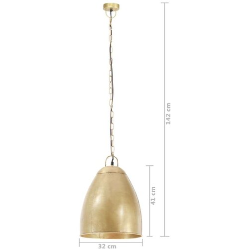 VidaXL industrijska viseća svjetiljka 25 w mjedena okrugla 32 cm E27 Slike