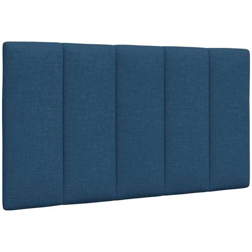 VidaXL Krevet s madracem plavi 90 x 200 cm od tkanine Slike