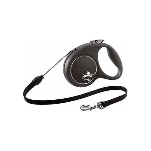 Flexi Povodac za pse Flexi BLACK DESIGN 5 m Veličina M Silver Slike