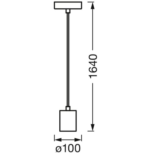 Osram Napojni kabl PENDULUM ROUND 1xE27/15W/230V sjajni hrom Slike