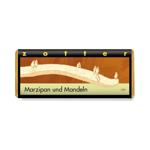 Zotter Schokoladen Bio čokolada Marcipan & Mandelj