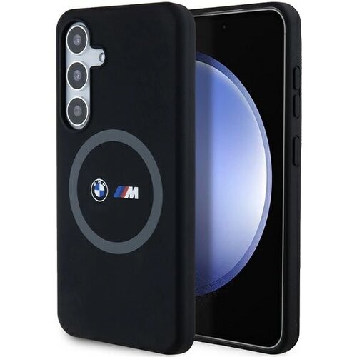 BMW M SILIKONSKI OVITEK S POTISKOM RING ZA MAGSAFE ZA SAMSUNG GALAXY S24 ČRN, (21898296) Cene