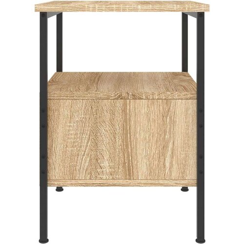 VidaXL Noćni ormarići 2 kom boja hrasta 34x36x50 cm konstruirano drvo Slike
