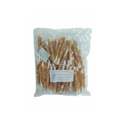 WANPY Dry Chicken Jerky & Rawhide Twisted Stick 1kg Cene