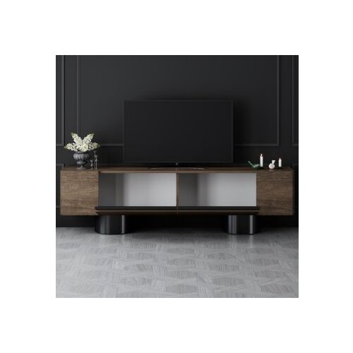 Hanah home Hanah Kućna TV komoda, boemski stil, 120x50x30cm, smeđa Slike
