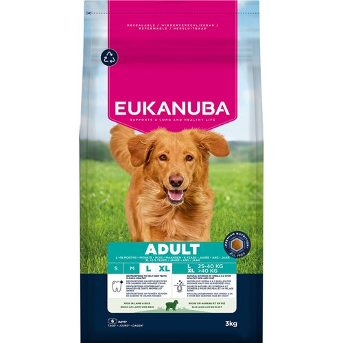 Eukanuba Premium Nutrition Adult Large &amp;amp; Giant Breed janjetina i riža - 3 kg Slike