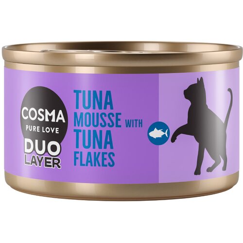  Varčno pakiranje: Cosma DUO Layer 24 x 70 g - Mousse iz tune s ko&scaron;čki tune Cijene