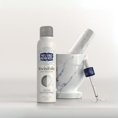 Neutro Roberts Invisible Anti Macchie osvežilni deodorant v pr&amp;scaron;ilu z 48-urnim učinkom 150 ml Slike