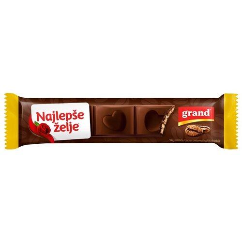 NAJLEP&amp;Scaron;E ŽELJE čokolada &amp;scaron;tark grand kafa 28g Slike