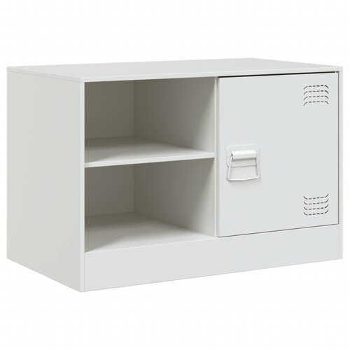 Maison Chic TV omarica - TV stojalo - Televizijska omarica bela 67x39x44 cm jeklo, (21702264) Cene