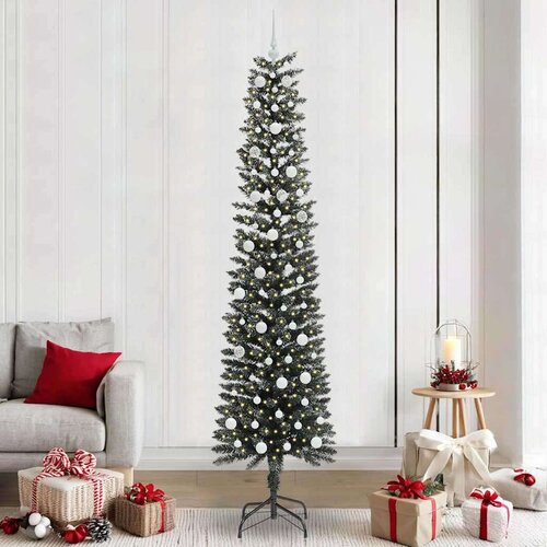 vidaXL Umjetno božićno drvce s stalakom Zelena 58 x 58 x 240 cm Cijene