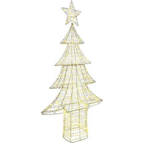 vidaXL Božično drevo med 240 LED Toplo bela 180 cm PET Cene