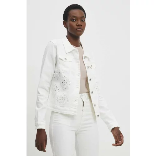 Answear Lab Jeans jakna ženska, bela barva
