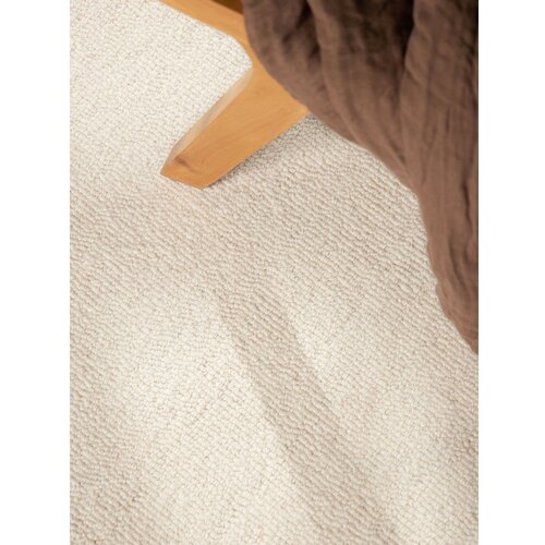 Elle Decoration Kremno bela ročno tkana volnena preproga 160x230 cm Puristic Knots &amp;ndash; Slike