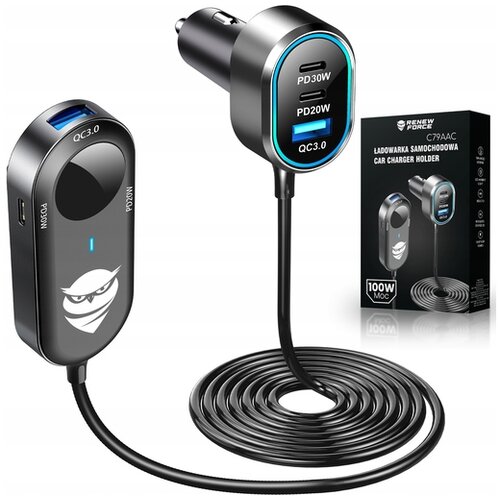 Dexxer avtomobilski 100W polnilec 12-24V 6x USB Type-C Quick Cene